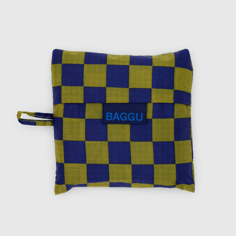 Bolsa Baggu - Pear Navy Check