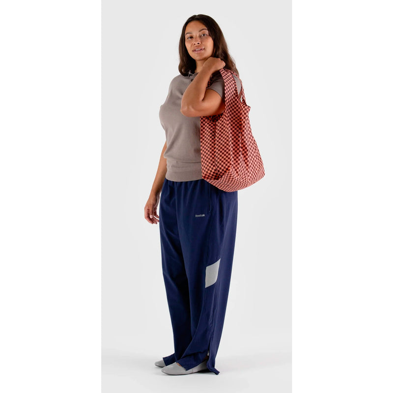Bolsa Baggu - Pink Brown Check