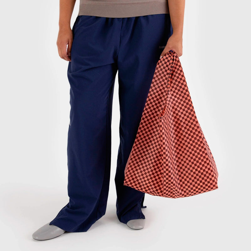 Bolsa Baggu - Pink Brown Check