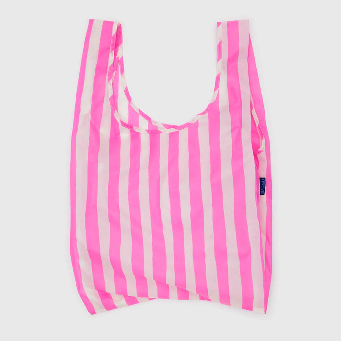 Bolsa Baggu - Pink Painted Stripe