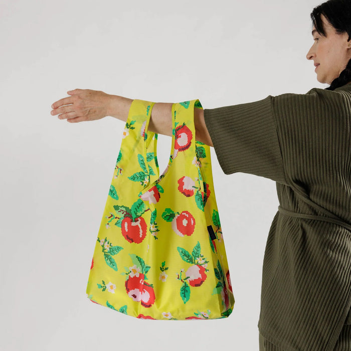 Bolsa Baggu - Needlepoint Apple