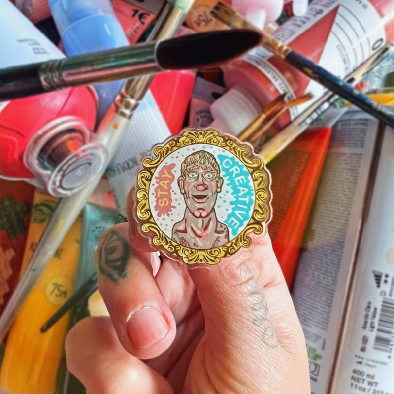 Pin La Barbuda - "Stay creative"
