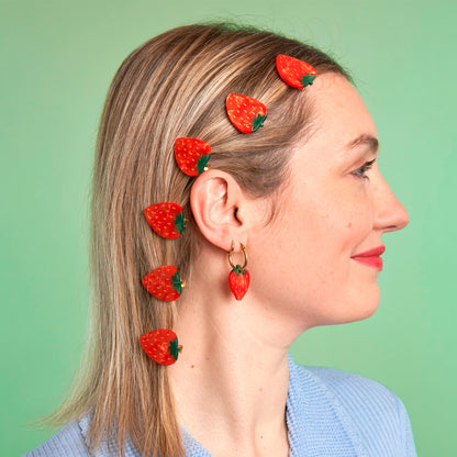 Pasador de pelo - Fresa 🍓