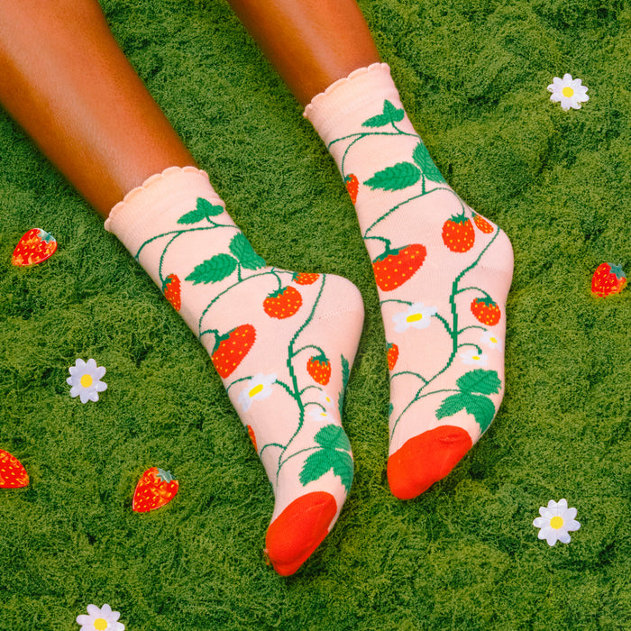 Calcetines - Planta de fresa 🍓