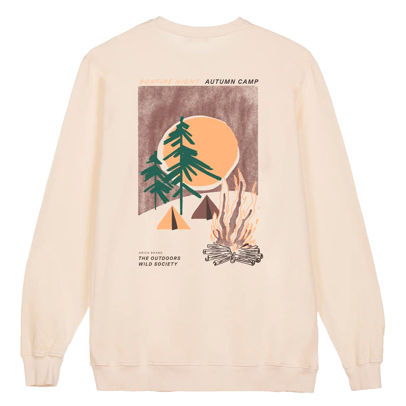 Sudadera Arica Brand -  Bonfire Cream ⛺