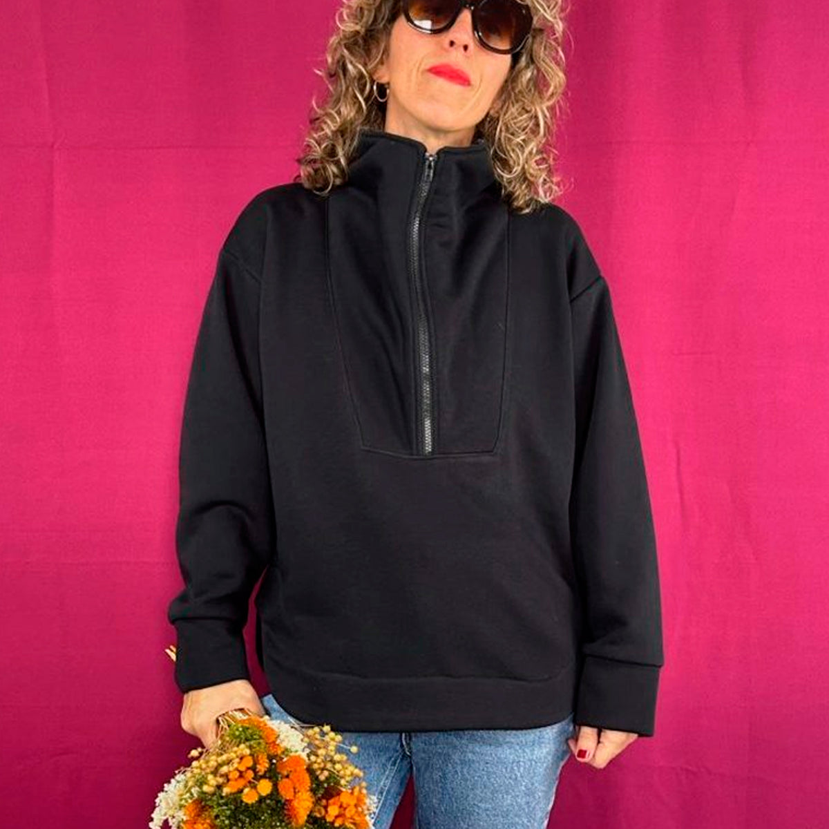 Sudadera La Compiano - Fama Negro