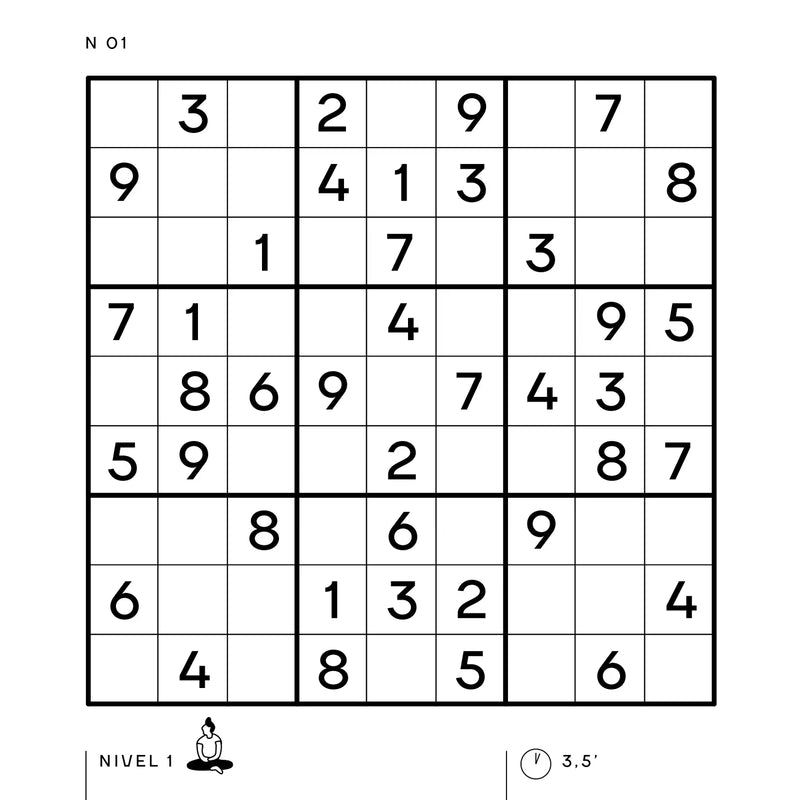 Pasatiempos - Sudoku nivel fácil para relajarse con los números