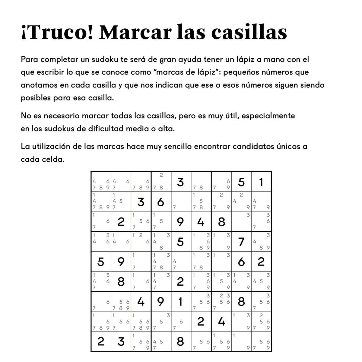 Pasatiempos - Sudokus muy fáciles para toda la familia