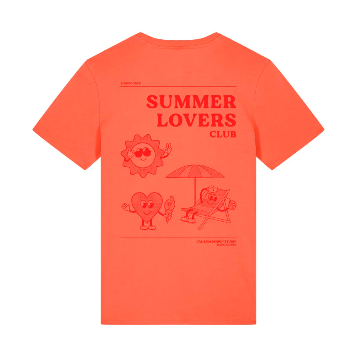 Camiseta - "Summer Lovers" Coral 🌞🍦