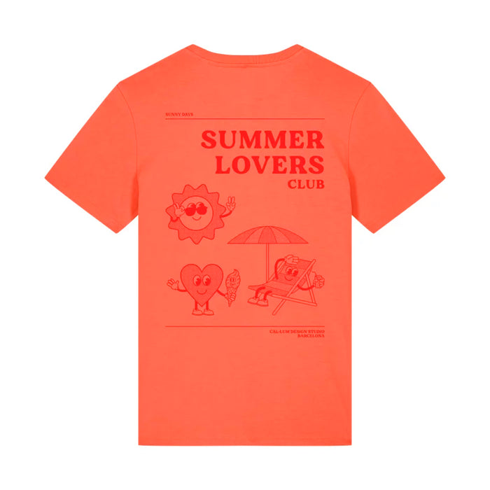 Camiseta - "Summer Lovers" Coral 🌞🍦