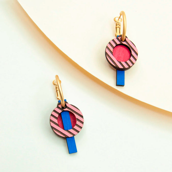 Pendientes de aro intercambiables Materia Rica - Summer Textures