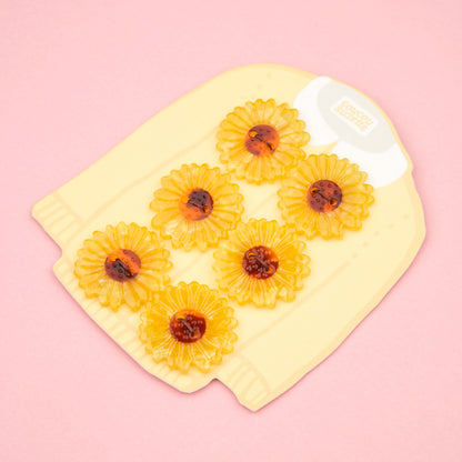 Set de 6 botones - Girasol 🌻
