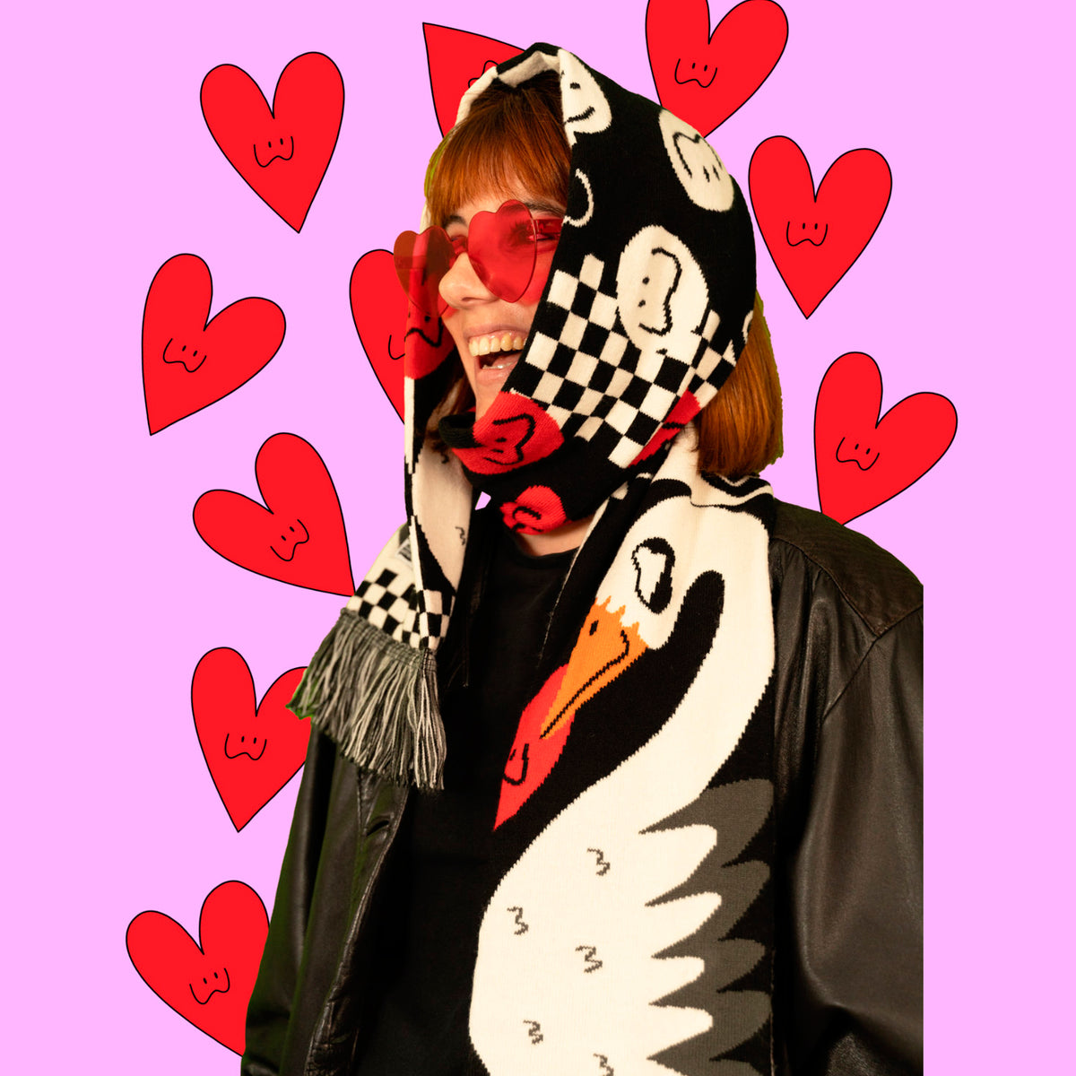 Bufanda Miss Feathers - Swan Romance 🦢💗