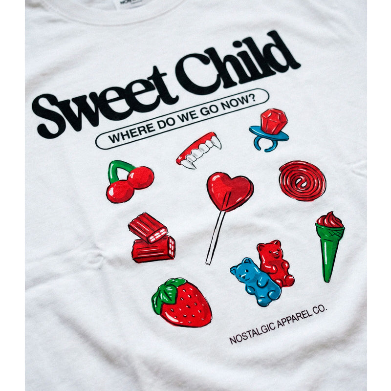 Camiseta Nostalgic Apparel - "Sweet Child" Cropped 🍭🍬