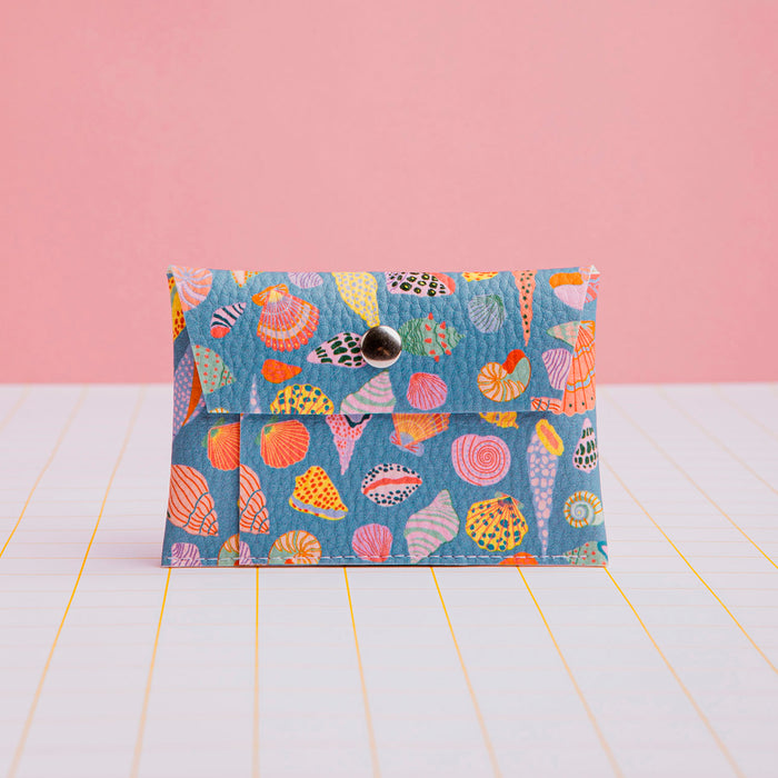 Tarjetero - Conchas Azul 🐚