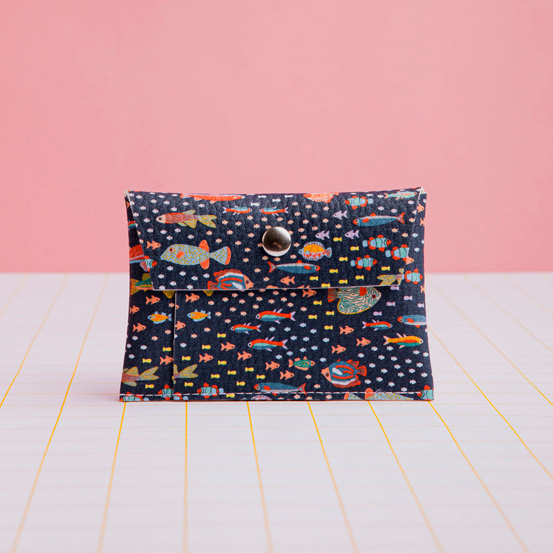 Tarjetero - Peces Azul 🐟