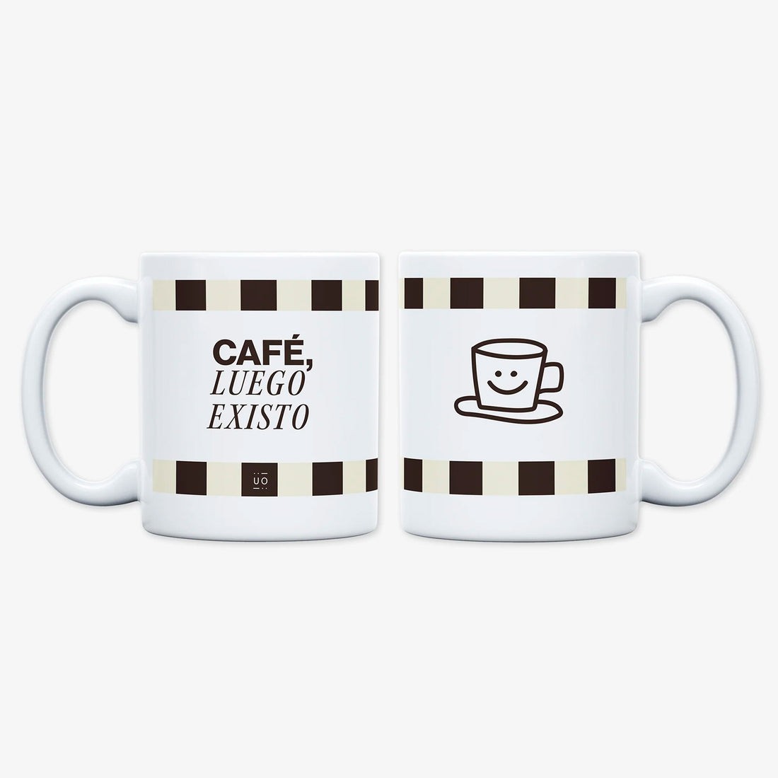 Taza UO - "Café, luego existo" ☕