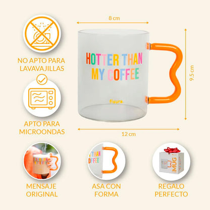 Taza Fisura - "Hotter than my coffee" 🔥☕