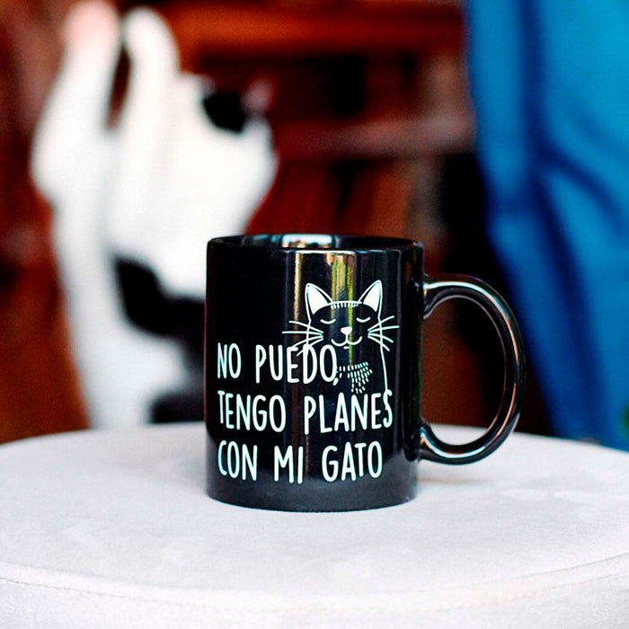 Taza - "No puedo, tengo planes con mi gato" 🐱