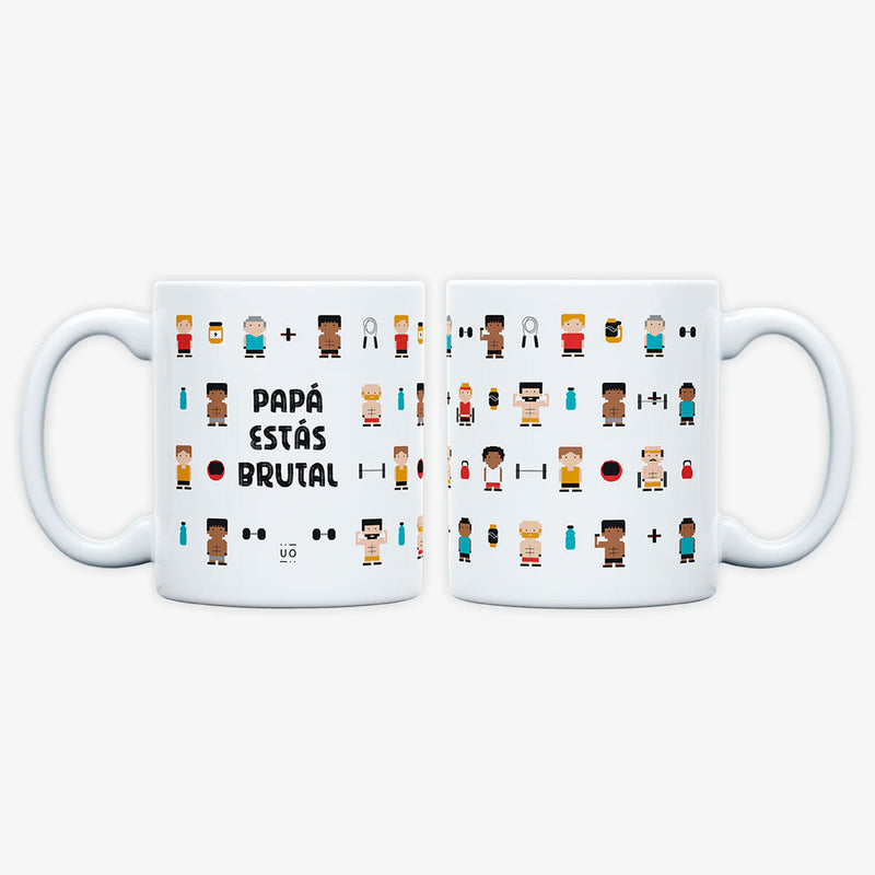 Taza UO - "Papá estás brutal" 💪🏋️‍♀️