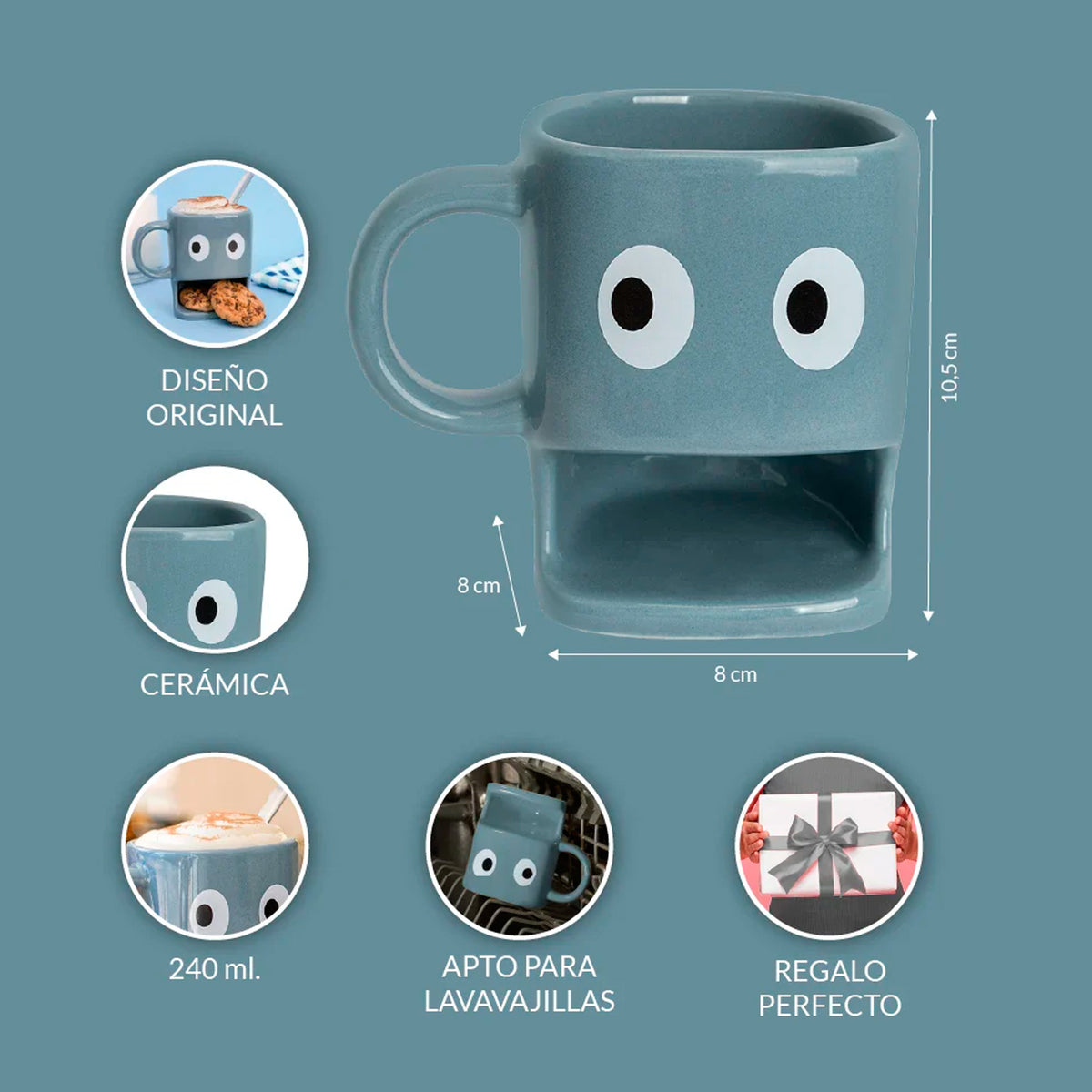 Taza - Ojos Azul 👀