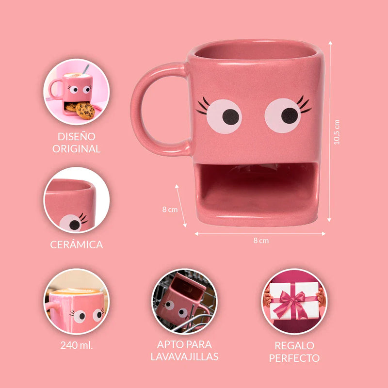 Taza - Ojos Rosa 👀