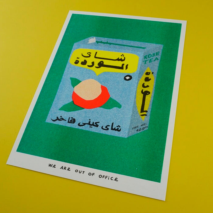 Print de We Are Out Of Office - "Paquete de té de rosas de Egipto"