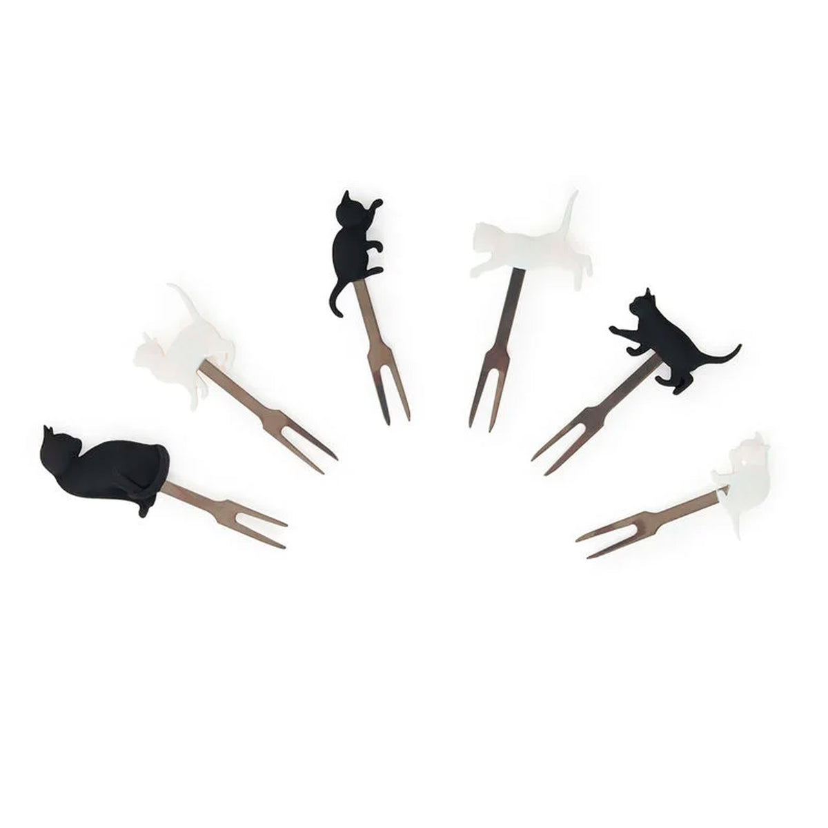 Set de 6 Mini Tenedores para Aperitivo - Cats 🐱