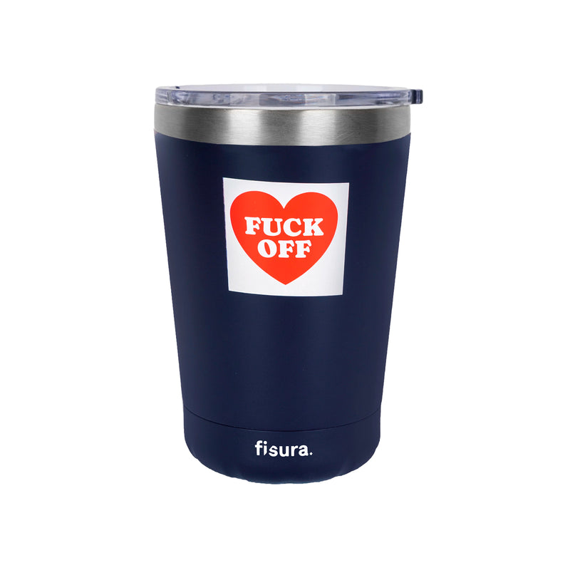 Vaso termo - "Fuck Off" Azul