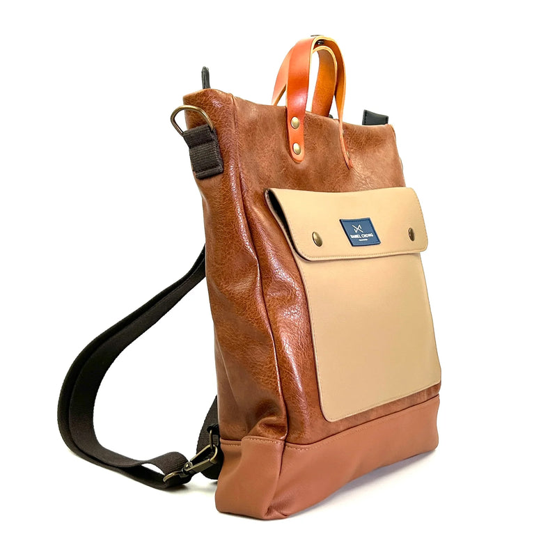 Bolso-mochila Worker Bag Brunello de Daniel Chong - Marrón