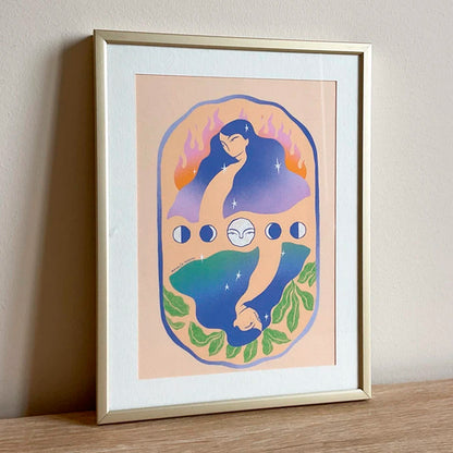 Print de Natalia Fuente A5 - Tierra y fuego 🌿🔥