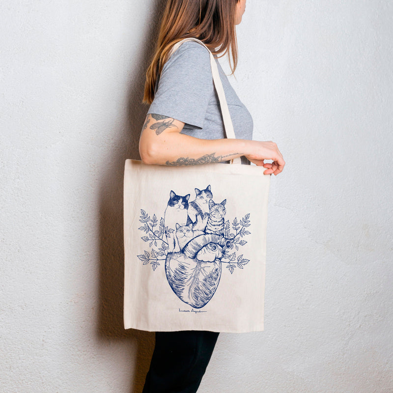 Tote bag - "Cats Heart"