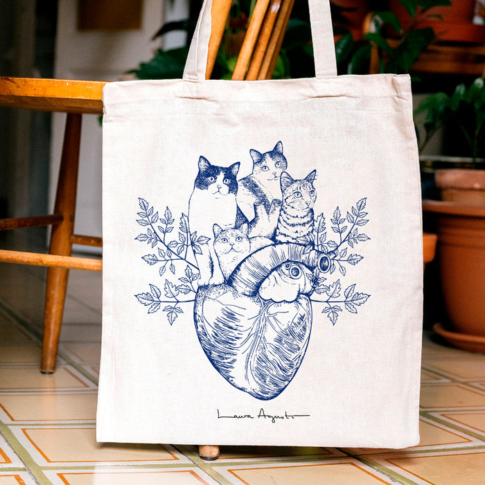 Tote bag - "Cats Heart"
