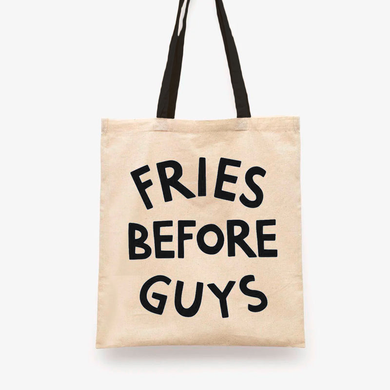 Tote bag - "Fries before Guys"