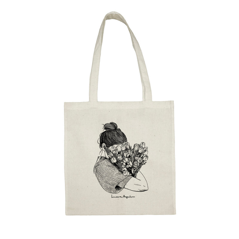 Tote bag - "Full of Tulips" de Laura Agustí