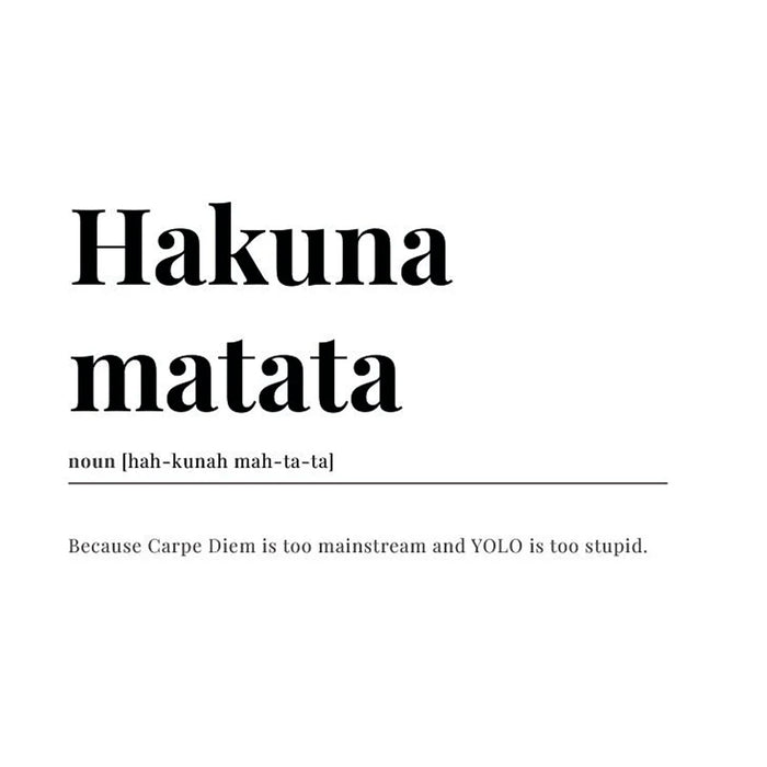 Tote bag - Hakuna Matata