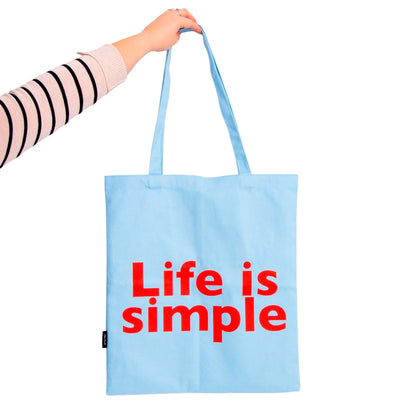 Tote bag - Life is Simple Celeste