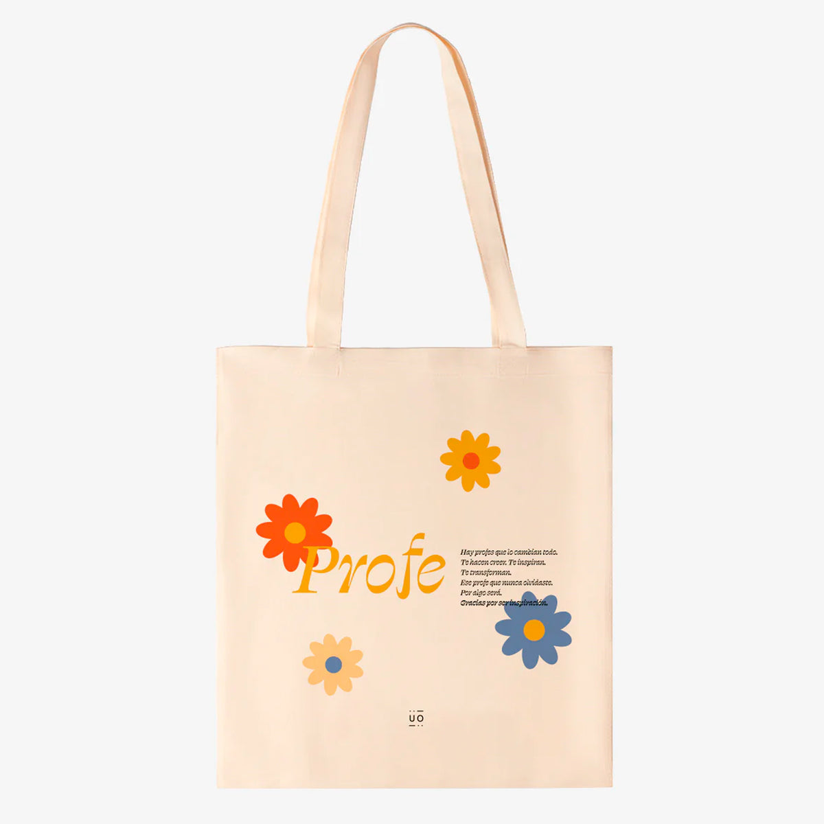 Tote bag UO - "Profe, siempre inspiras" 🌼