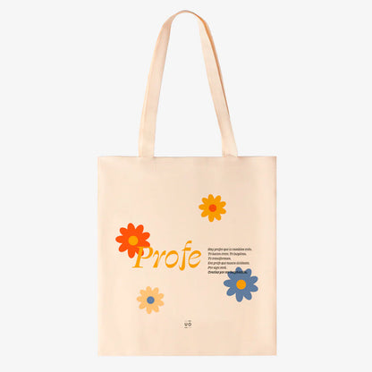 Tote bag UO - "Profe, siempre inspiras" 🌼