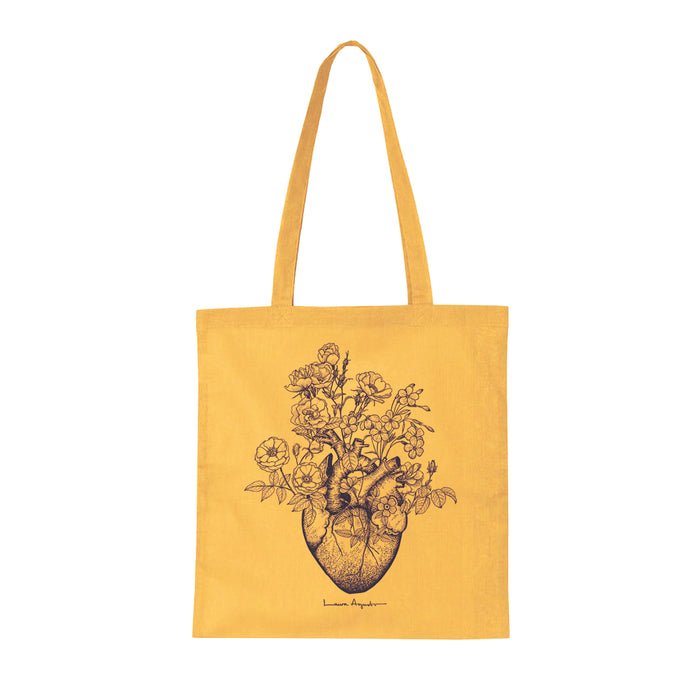 Tote bag - "Turmeric Heart" de Laura Agustí