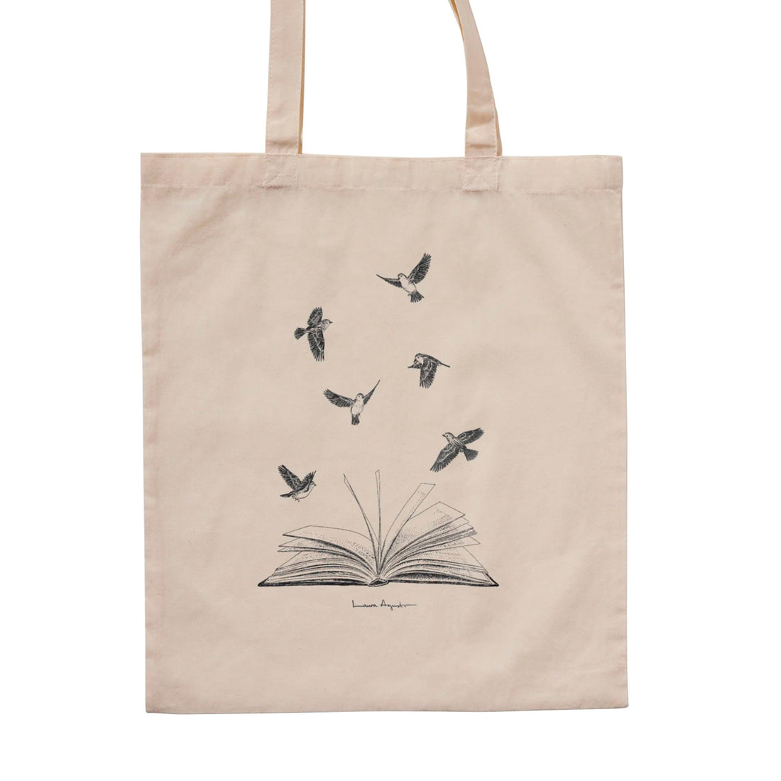 Tote bag - "Birds and Books" de Laura Agustí