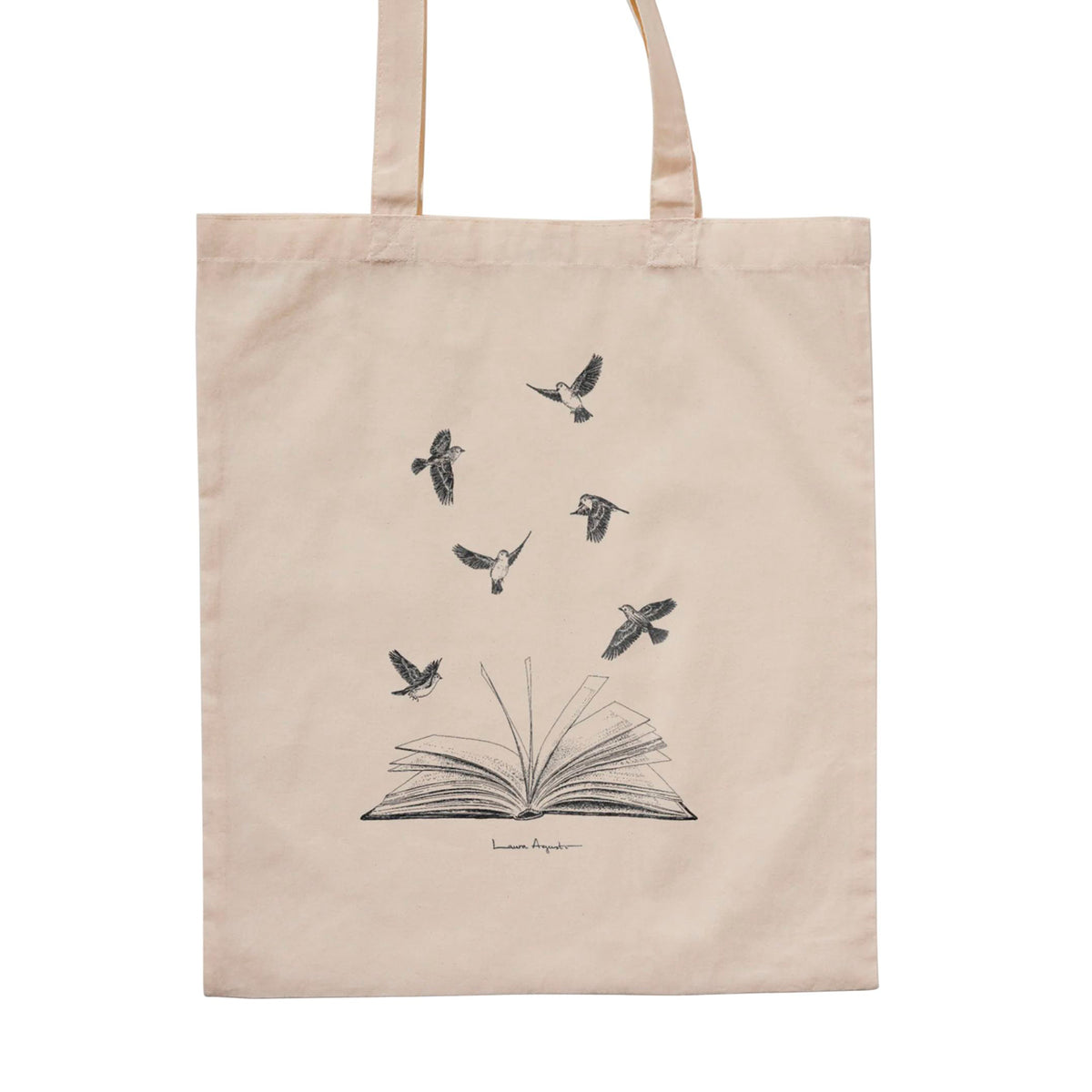 Tote bag - "Birds and Books" de Laura Agustí