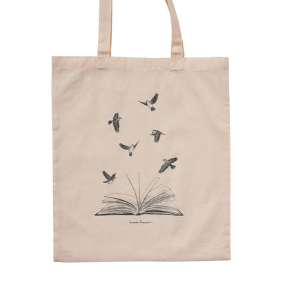 Tote bag - "Birds and Books" de Laura Agustí