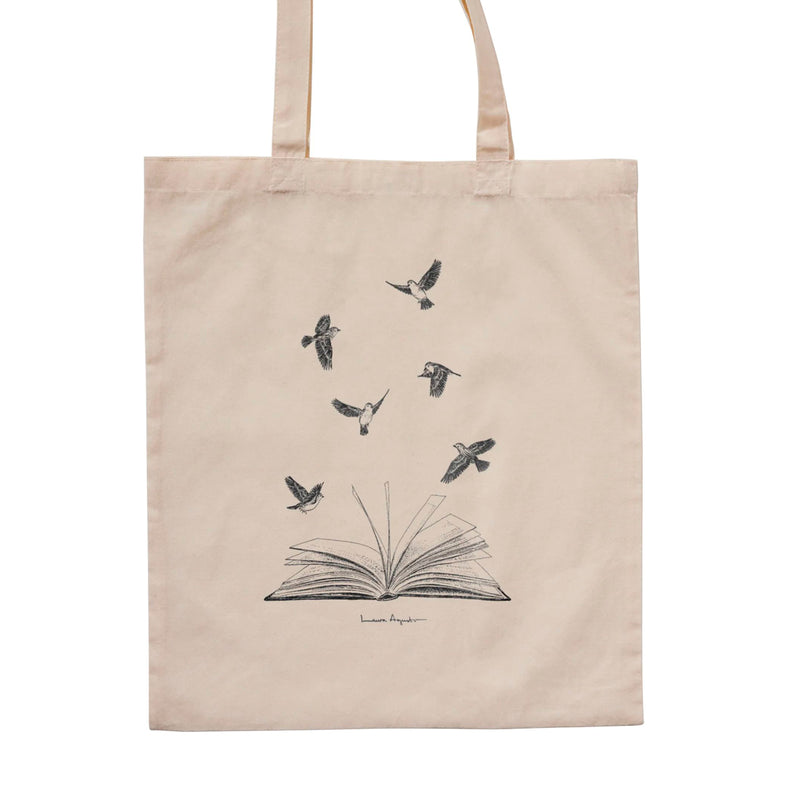Tote bag - "Birds and Books" de Laura Agustí