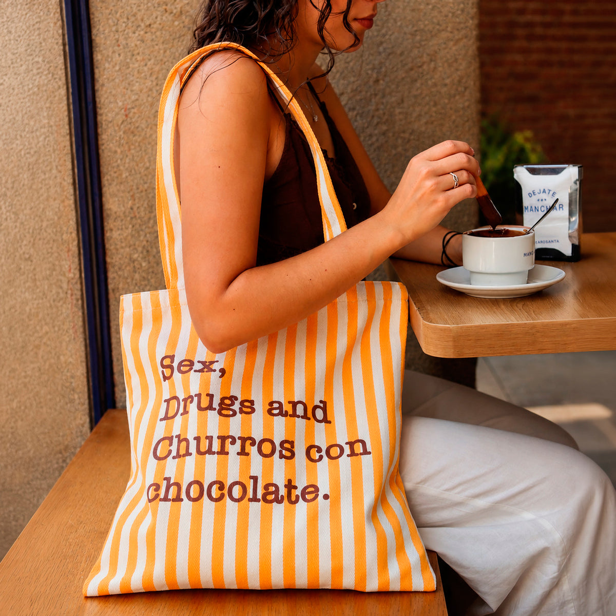 Tote bag - "Sex, Drugs and Churros con Chocolate"