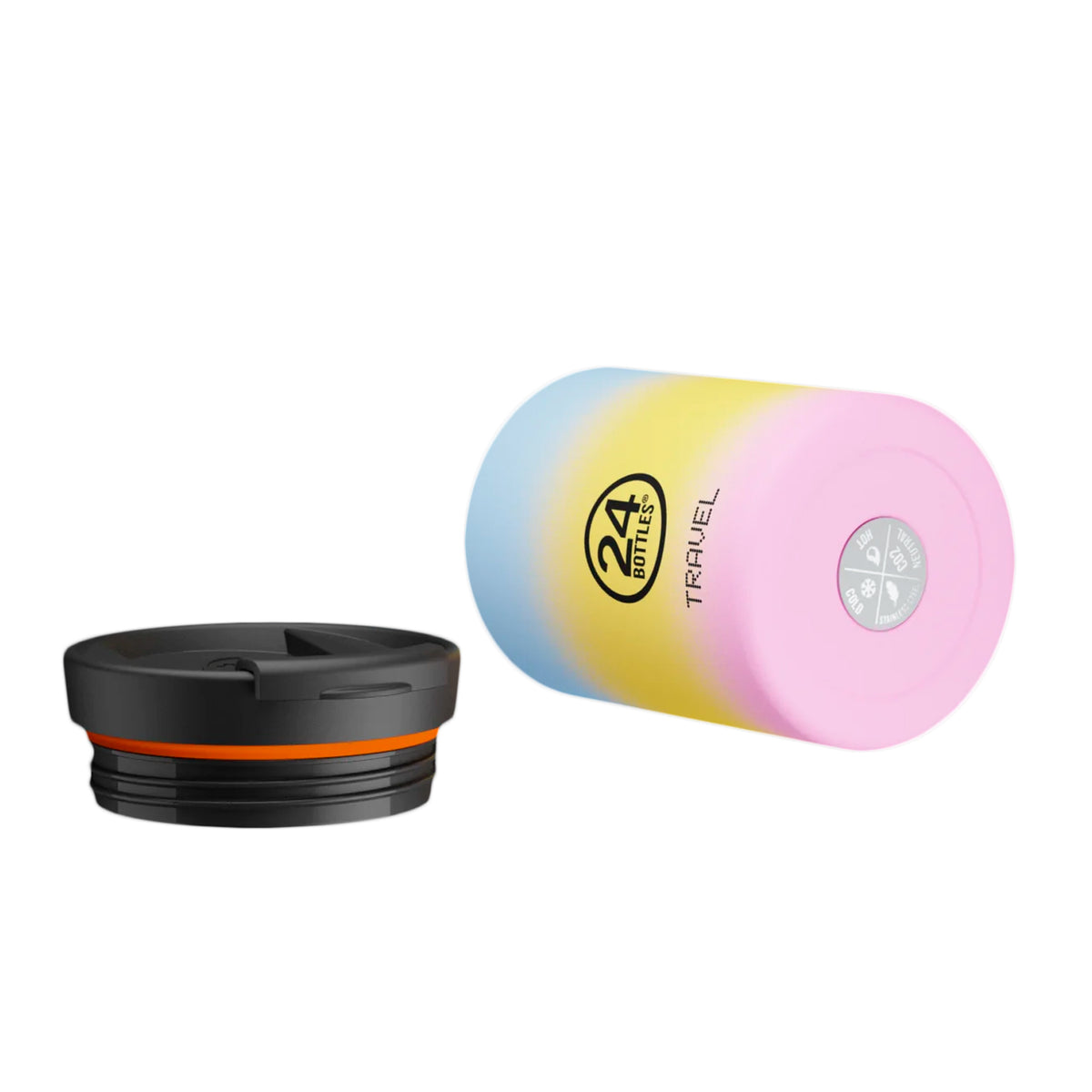 Taza de viaje de acero inoxidable 350 ml 24Bottles - Aurora