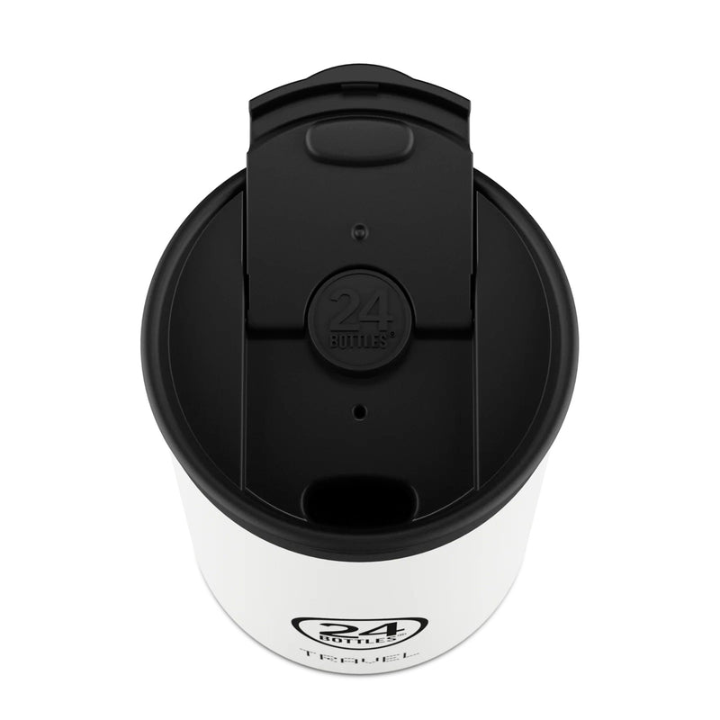 Taza de viaje de acero inoxidable 350 ml 24Bottles- Ice White