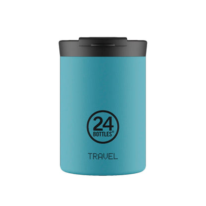Taza de viaje de acero inoxidable 350 ml 24Bottles - Powder Blue