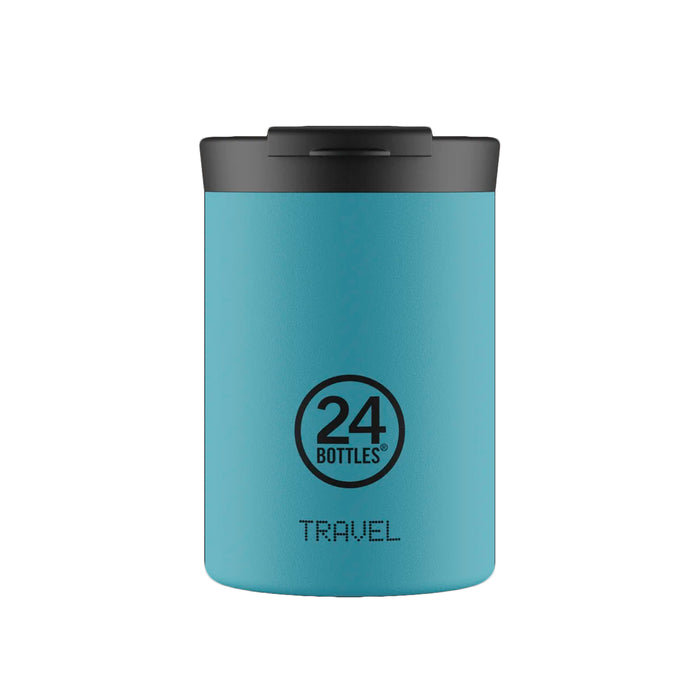 Taza de viaje de acero inoxidable 350 ml 24Bottles - Powder Blue