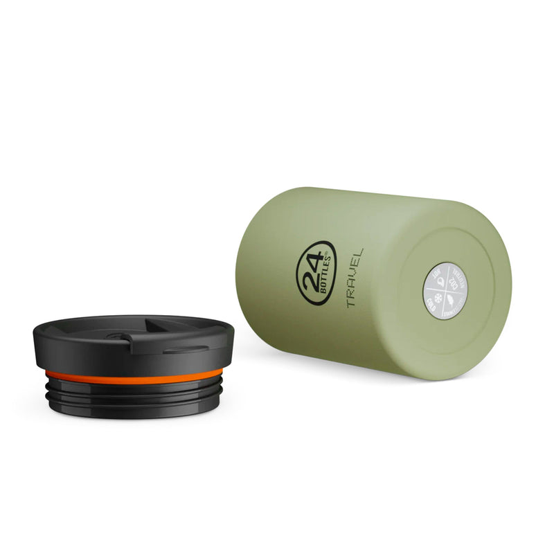 Taza de viaje de acero inoxidable 350 ml 24Bottles - Sage